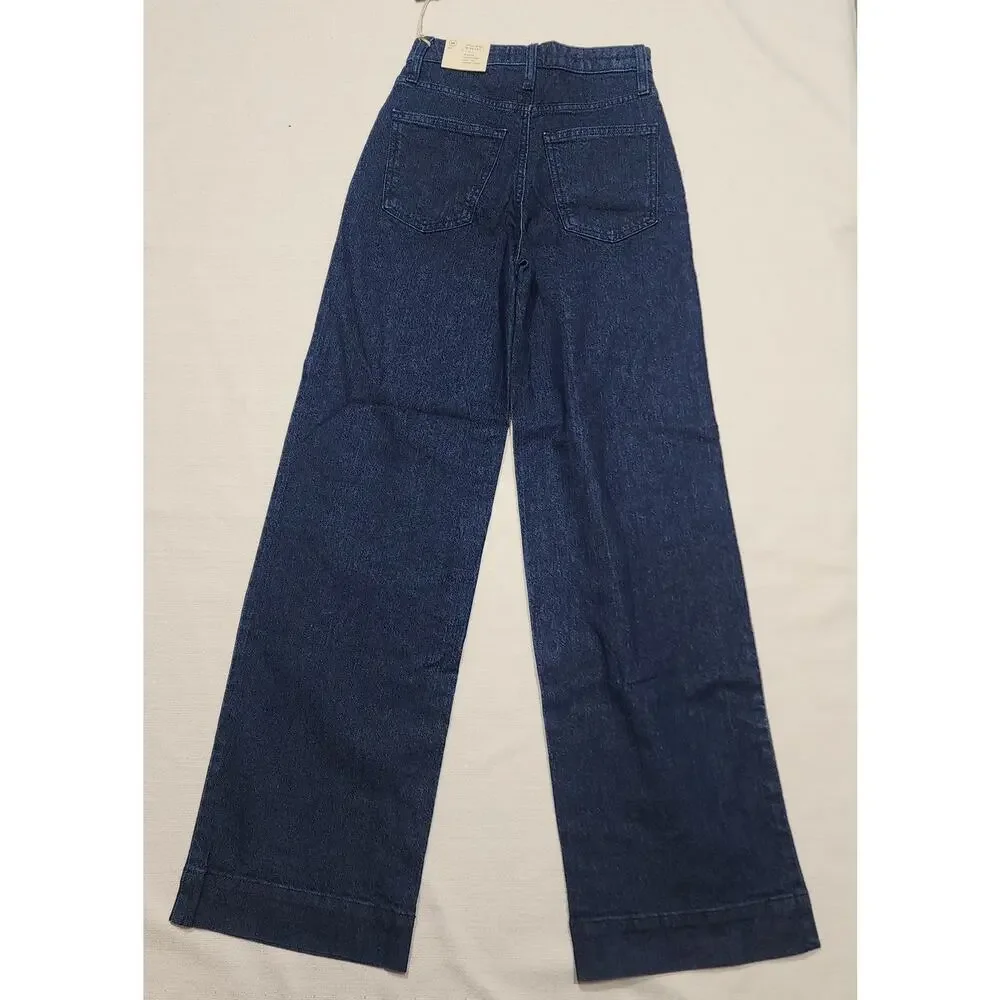 Universal thread high rise fitted hip wide leg W24'' x L42''